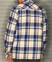 Dravus Sherpa Blue & Tan Flannel Shirt