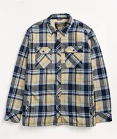 Dravus Sherpa Blue & Tan Flannel Shirt