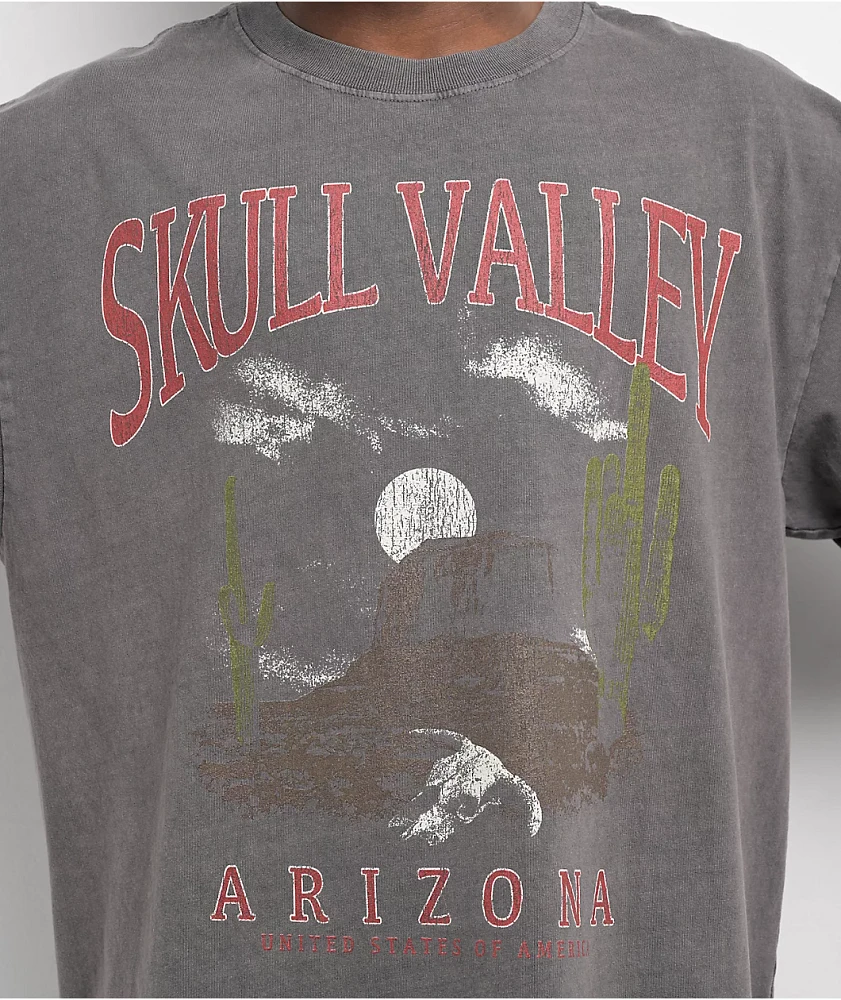 Dravus Skull Valley Charcoal T-Shirt