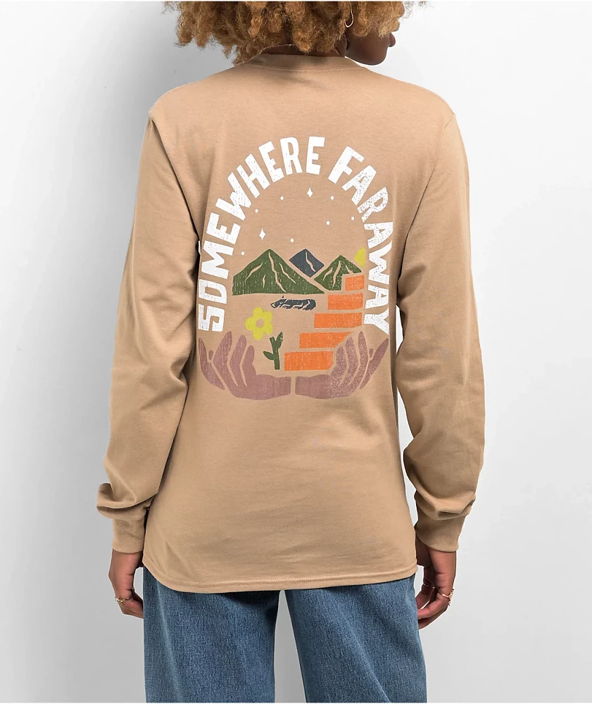 Dravus Somewhere Soon Sand Long Sleeve T-Shirt