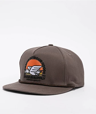 Dravus Supply Brown Snapback Hat