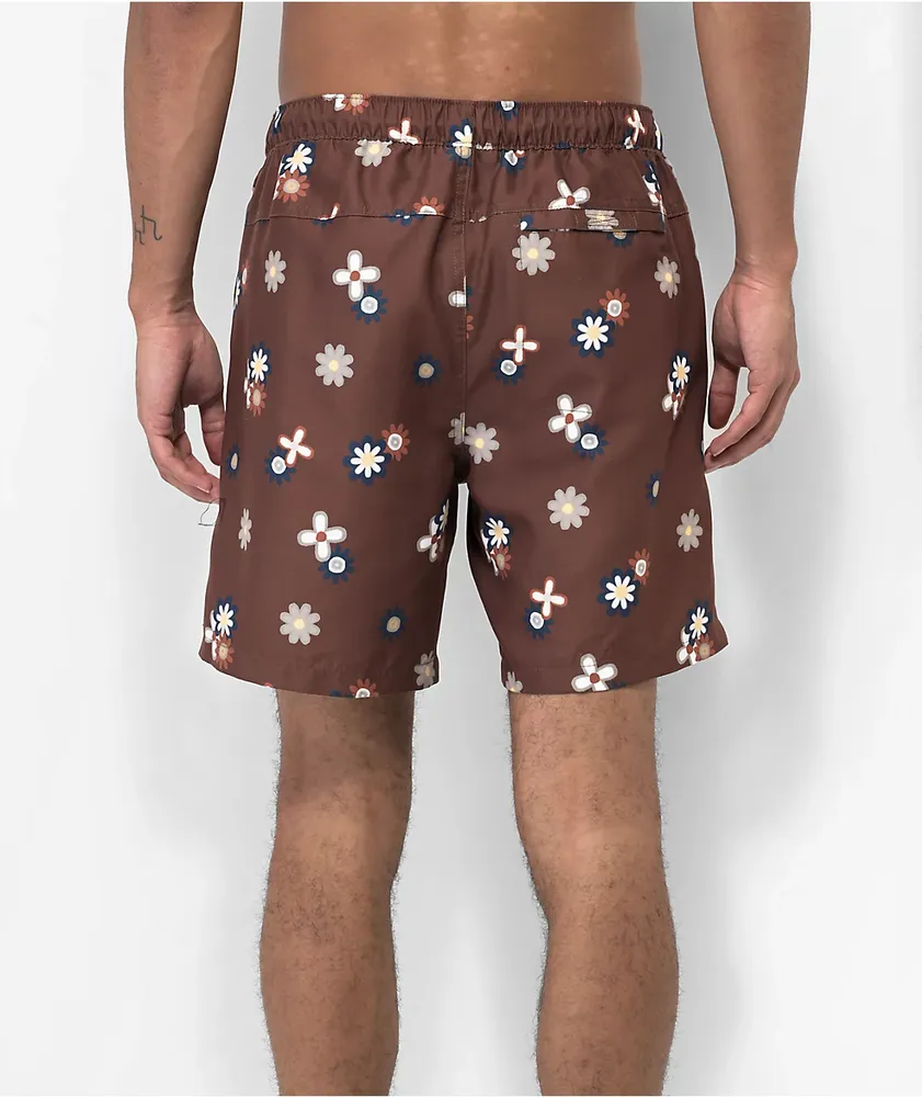 Dravus Terrapin Brown 18" Board Shorts