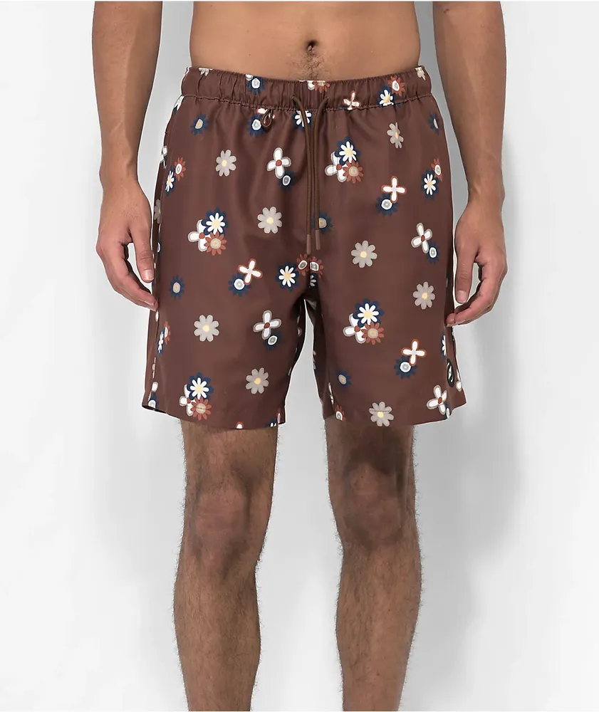 Dravus Terrapin Brown 18" Board Shorts