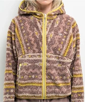 Dravus Vista Brown Sherpa Hoodie