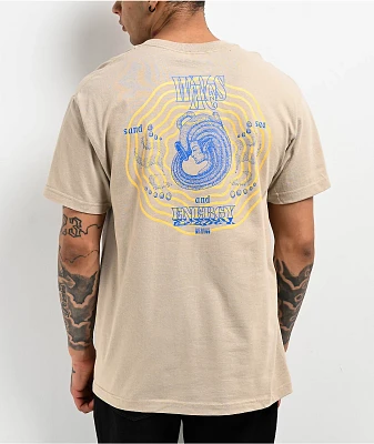 Dravus Waves Of Energy Beige T-Shirt