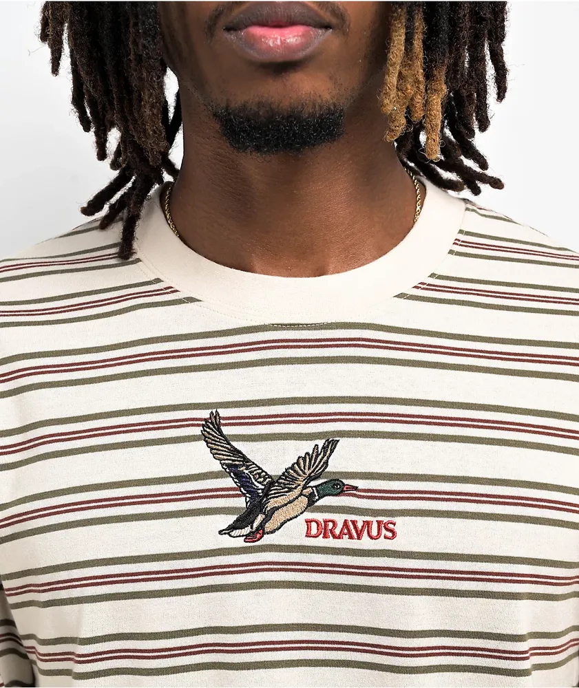 Dravus Wildlife Natural Stripe Long Sleeve T-Shirt