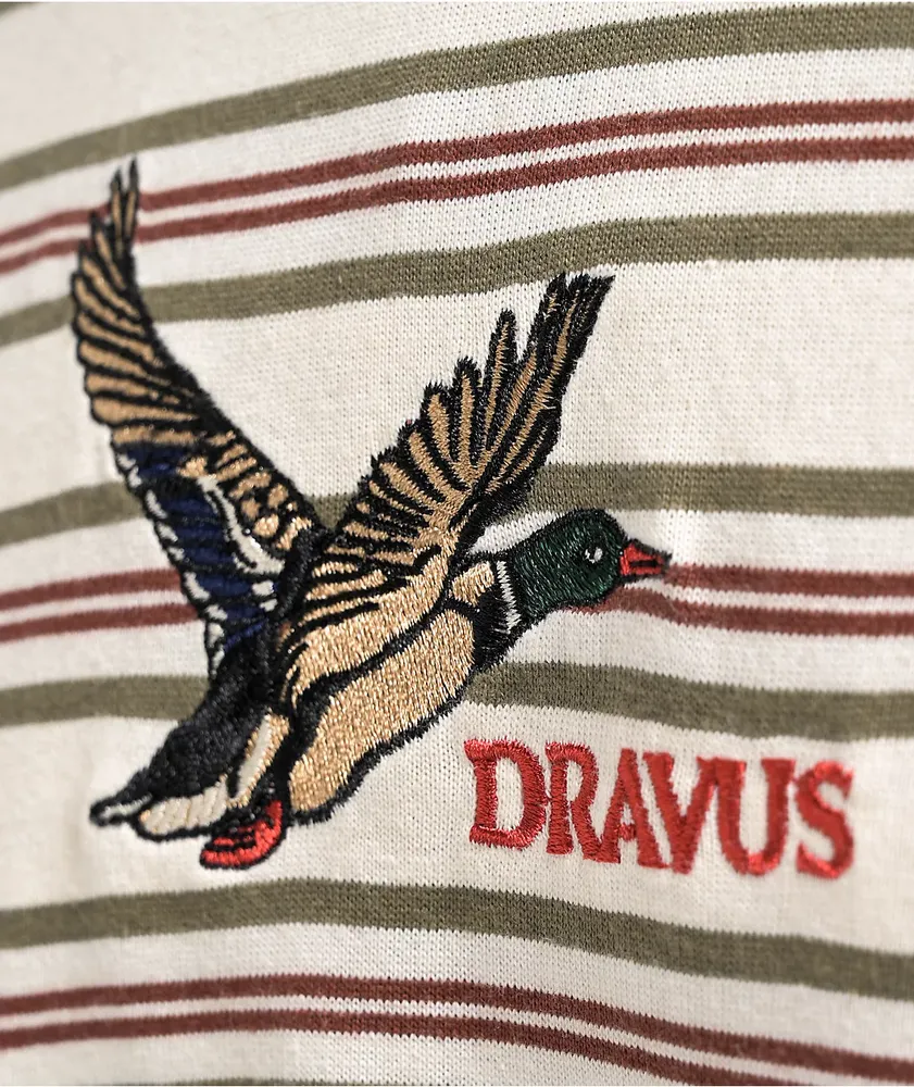 Dravus Wildlife Natural Stripe Long Sleeve T-Shirt