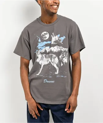 Dravus Wolf Pack Charcoal T-Shirt