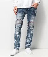 Dript Denim D.029 Biker Blue Skinny Jeans