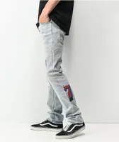 Dript Denim D.1003 Doodle Casino Blue Skinny Jeans