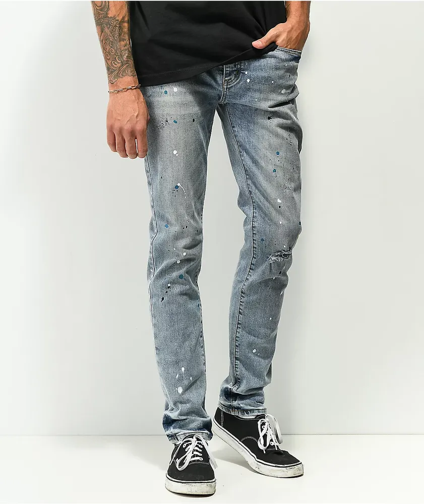 Dript Denim Starbolt Light Blue Skinny Jeans