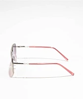 Dusty Rose Wire Sunglasses