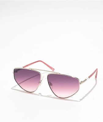 Dusty Rose Wire Sunglasses
