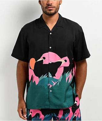 Duvin Mingo Design Short Sleeve Button Up Shirt