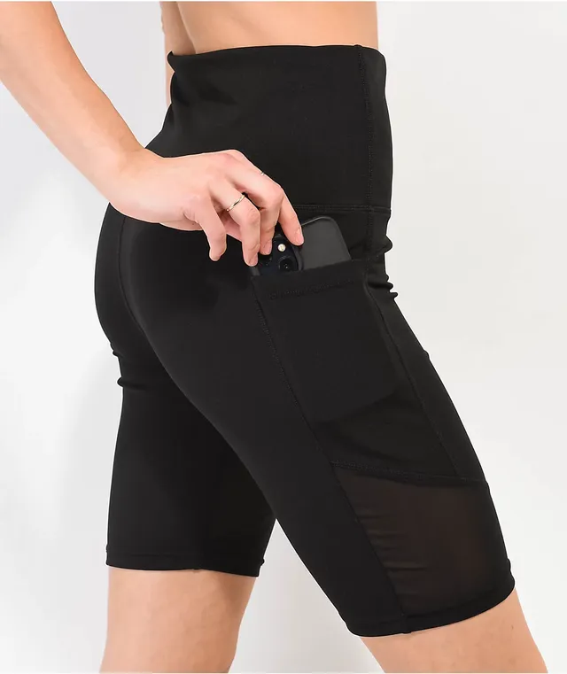 Yummie Mel Cotton Shaping Bike Shorts, Black, Size XS, from Soma