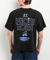 E.T. the Extra-Terrestrial Phone Home Black Wash T-Shirt