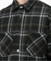 EPTM Slit Black & Mocha Flannel Shirt