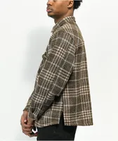 EPTM Slit Brown & Blue Flannel Shirt