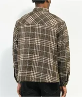 EPTM Slit Brown & Blue Flannel Shirt