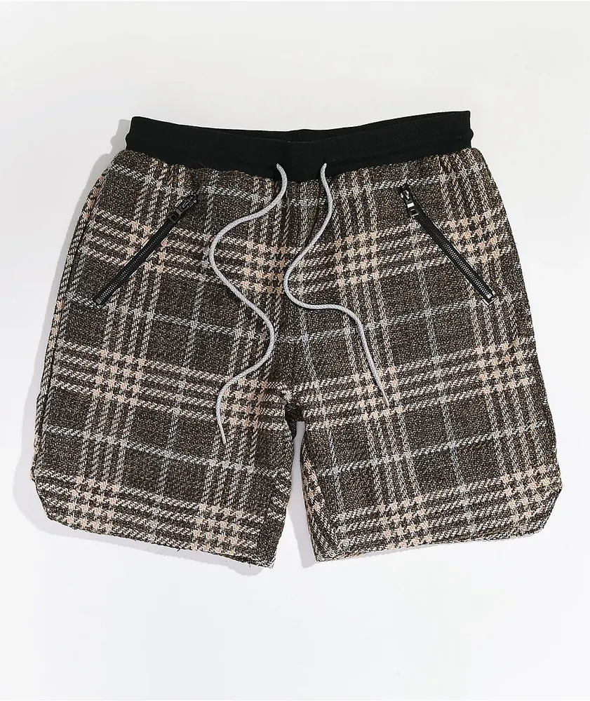 EPTM Tweed Brown Trucker Shorts