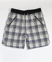 EPTM Tweed Trucker Blue & White Shorts