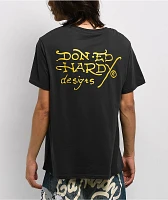 Ed Hardy Ace Skull Charcoal T-Shirt
