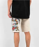 Ed Hardy Battle White Shorts