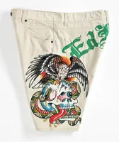 Ed Hardy Battle White Shorts