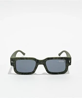 Ed Hardy Camouflage Green Square Sunglasses