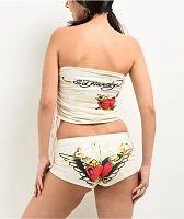 Ed Hardy Cherubs White Tube Top