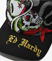 Ed Hardy Cowboy Skull Black Trucker Hat