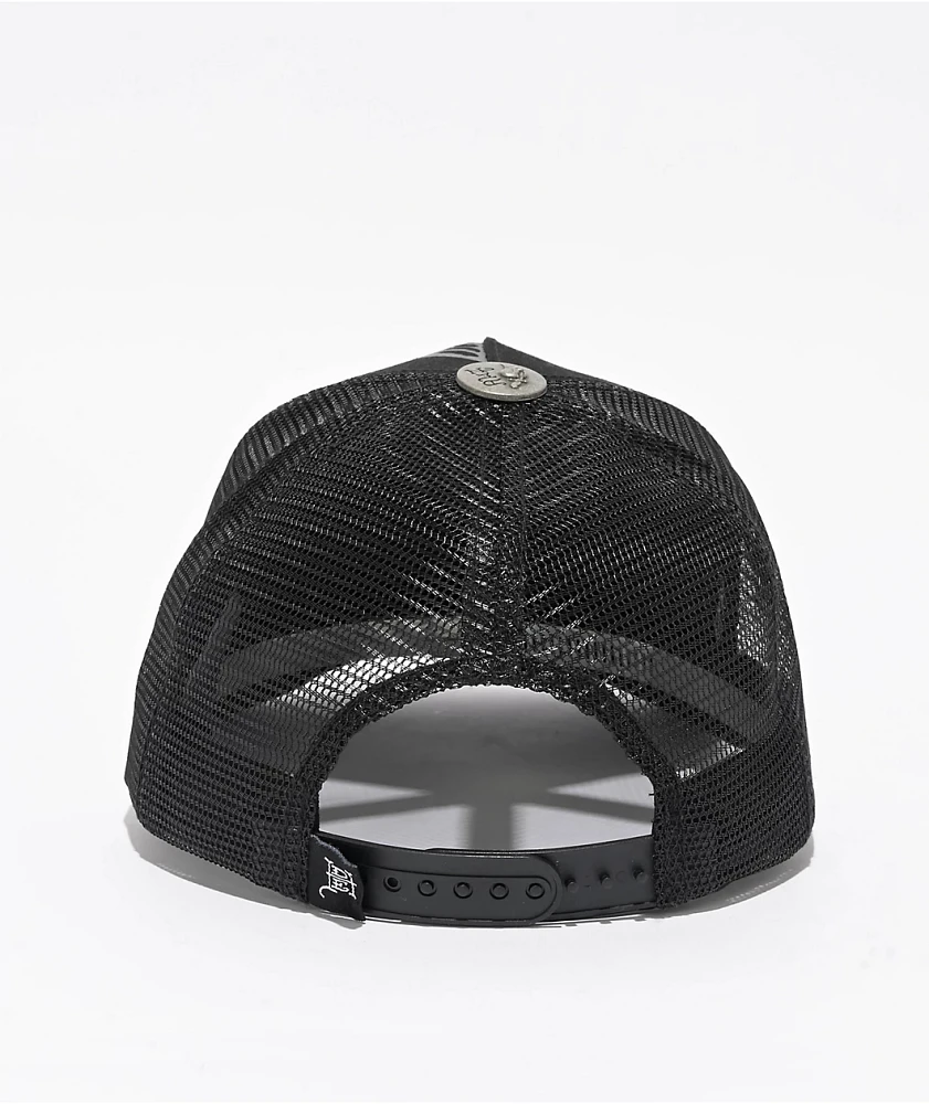 Ed Hardy Cowboy Skull Black Trucker Hat