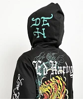 Ed Hardy Crawling Tigers Black Zip Hoodie