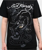 Ed Hardy Crouching Panther Black T-Shirt