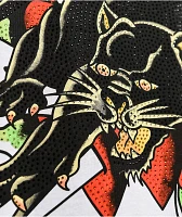 Ed Hardy Crouching Panther Rhinestone White T-Shirt