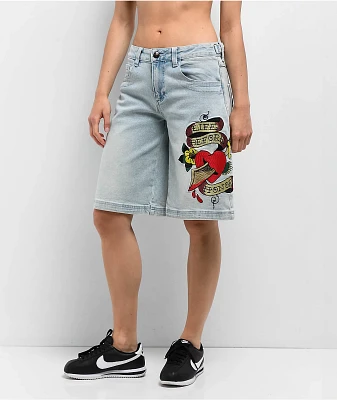Ed Hardy Dagger Sword Light Tint Shorts
