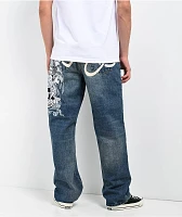 Ed Hardy Death & Glory Blue Jeans