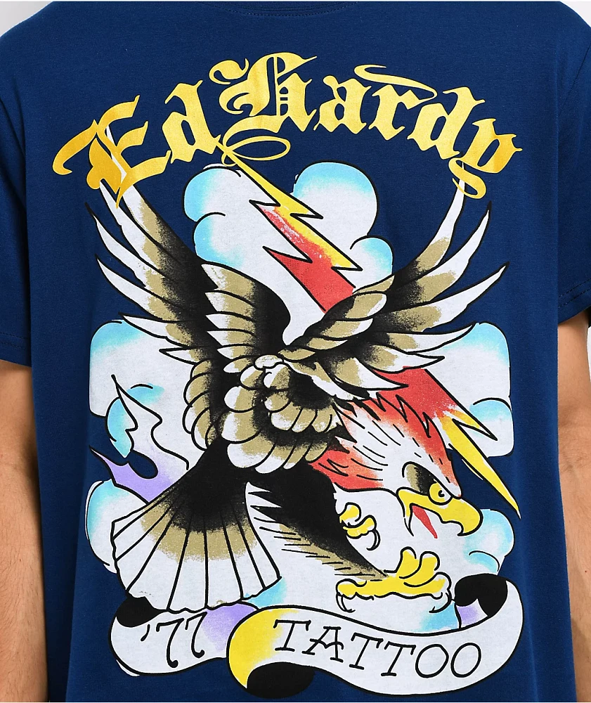 Ed Hardy Eagle Navy T-Shirt