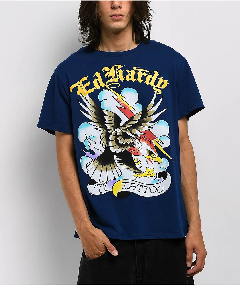 Ed Hardy Eagle Navy T-Shirt