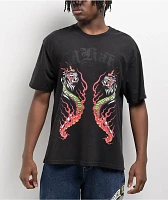 Ed Hardy Fire Lord Black Wash T-Shirt