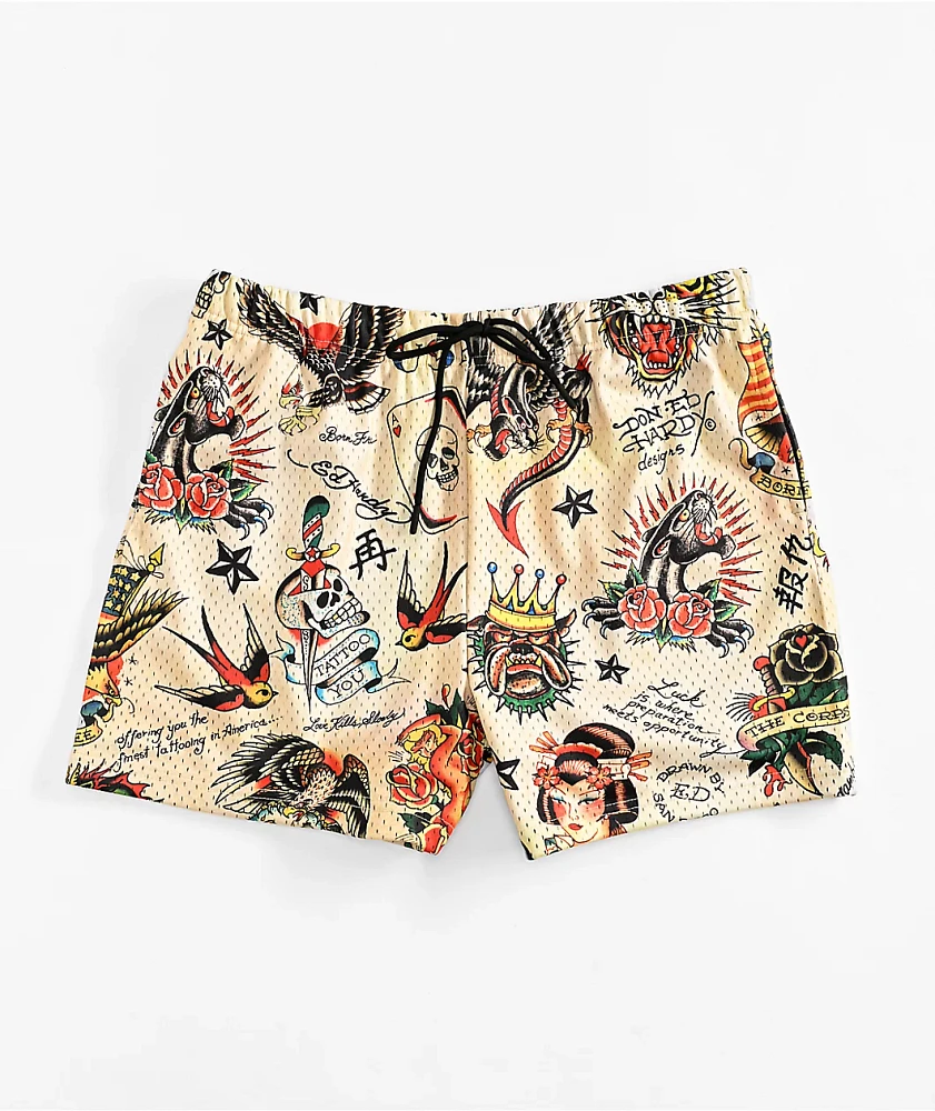 Ed Hardy Flash Natural Board Short