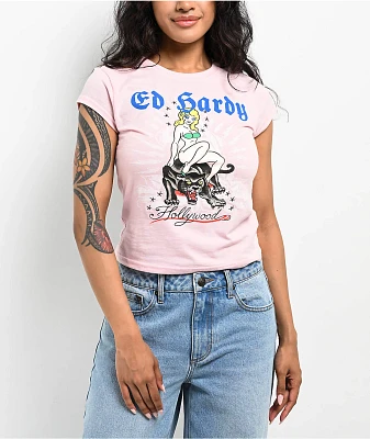 Ed Hardy Hollywood Candy Crop T-Shirt