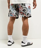 Ed Hardy Japan Bee Print Shorts