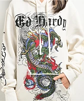 Ed Hardy Japan Dragon White Hoodie