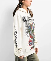 Ed Hardy Japan Dragon White Hoodie