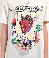 Ed Hardy Joker Ivory T-Shirt