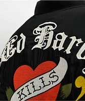 Ed Hardy LKS Skull Black Bomber Jacket