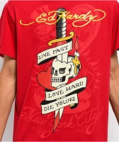 Ed Hardy Live Fast Red T-Shirt