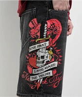 Ed Hardy Live Fast Y2K Black Shorts