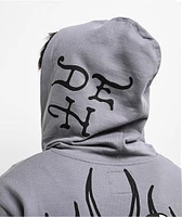 Ed Hardy Love Kills Slowly Skull Grey Zip Hoodie